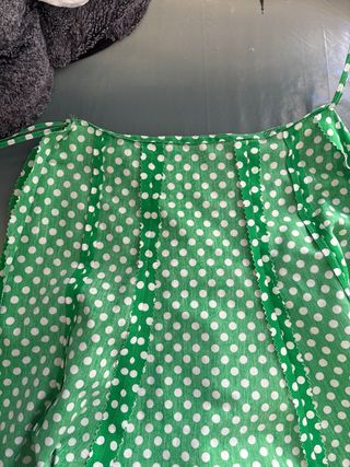Traje gitana lunares verde blanco