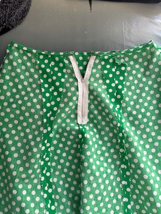 Traje gitana lunares verde blanco