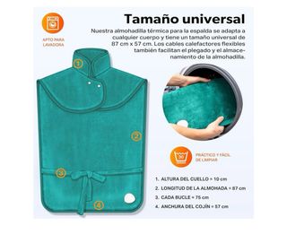 Manta Eléctrica Espalda 60x85cm Ref:164MC