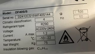 CONGELADOR VERTICAL INDUSTRIAL - DF40S/S