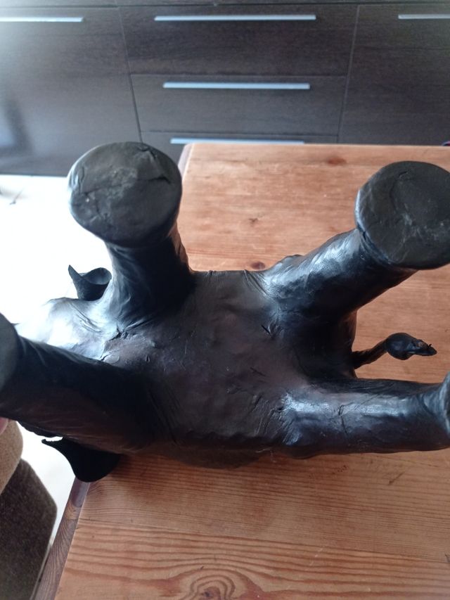 Elefante vintage in pelle marrone