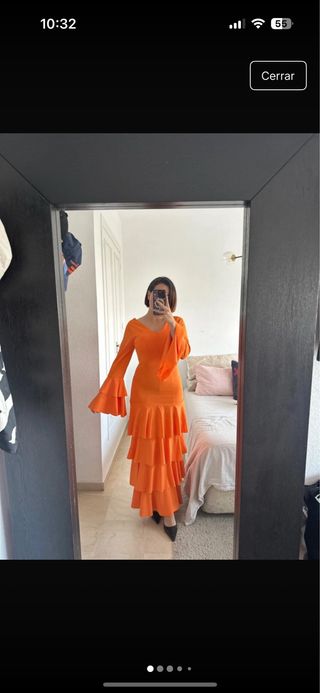Traje Flamenca Naranja