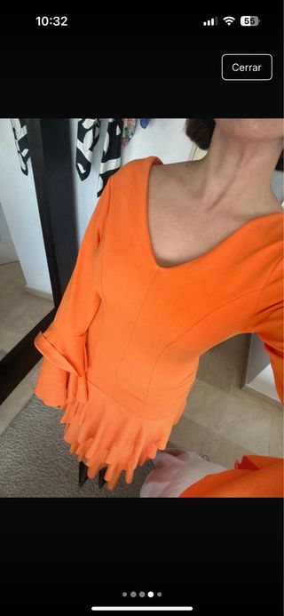 Traje Flamenca Naranja