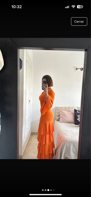 Traje Flamenca Naranja
