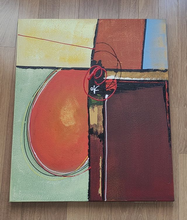 Cuadro abstracto - Colores cálidos