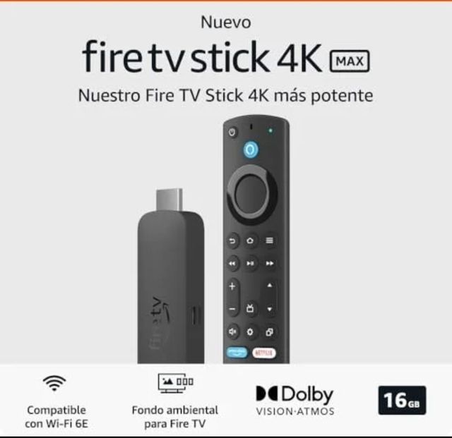 Fire TV Stick 4K Max -NUEVO-ANDROID Última Versión