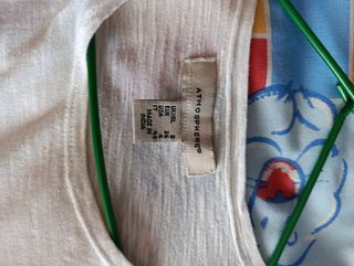 Camiseta blanca algodón crochet