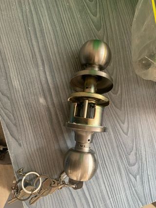 3 Pomo puerta modernos + llaves - Acero