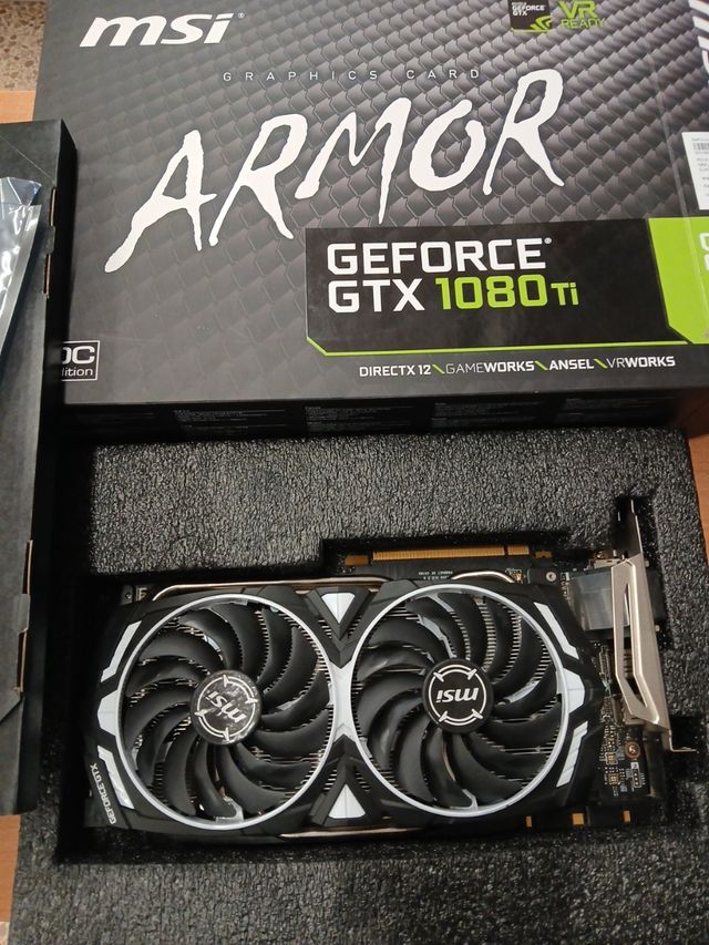 Msi armor nvidia 1080ti 11gb memoria
