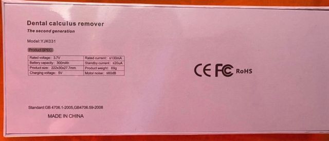 Removedor placa dental a estrenar