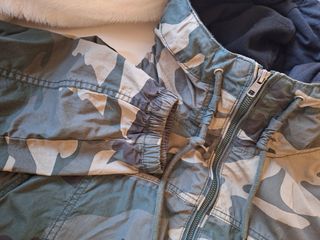 Cazadora camuflaje verde de chico