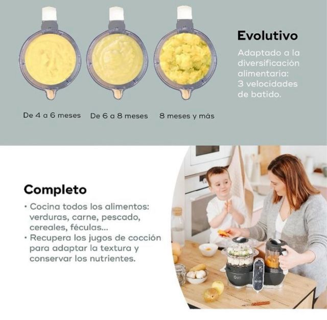 Babymoov nutrybaby, robot multifuncion cocina bebe