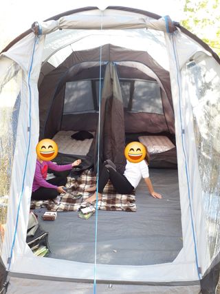 Tienda de campaña,túnel, 4 personas Safarica Black