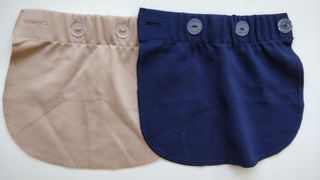 Extensores de pantalones- Beige y Azul 18x17 cm