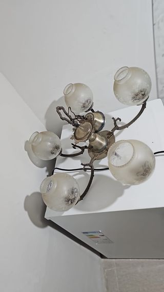 Lámpara techo 5 luces vintage