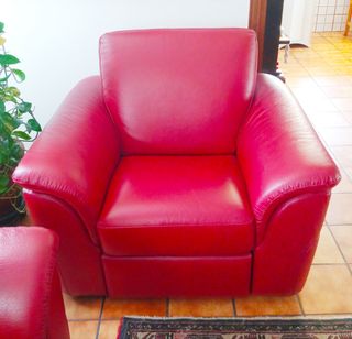 Poltrona Relax vera pelle