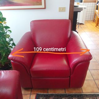 Poltrona Relax vera pelle