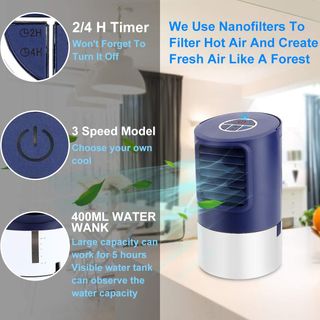 Mini Aire Acondicionado Portatil Enfriador de Agua