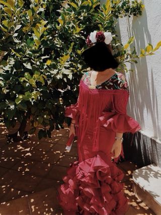 Traje Flamenca Rojo - Talla L