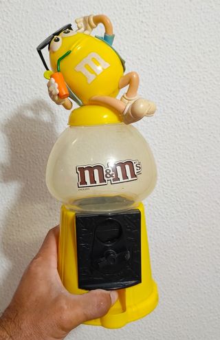 Antiguo dispensador golosinas M and Ms