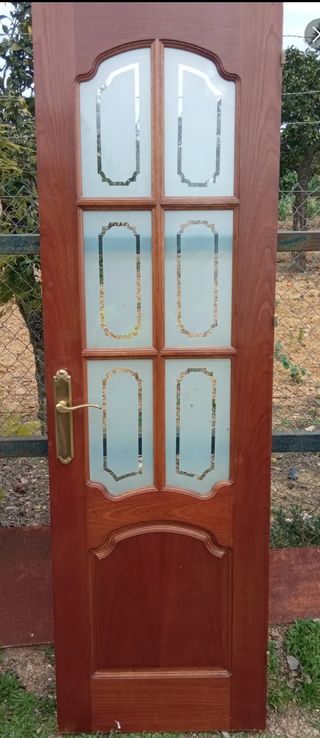Puerta interior con cristal
