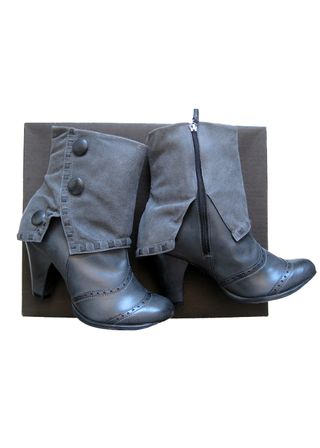 Botines piel gris Anthropologie talla 36. £198