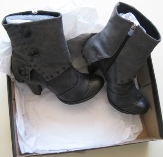 Botines piel gris Anthropologie talla 36. £198