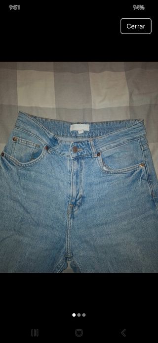 Vaqueros Zara azules Campana
