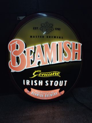 Insegna luminosa birra BEAMISH