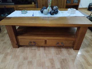 Mesa centro madera maciza