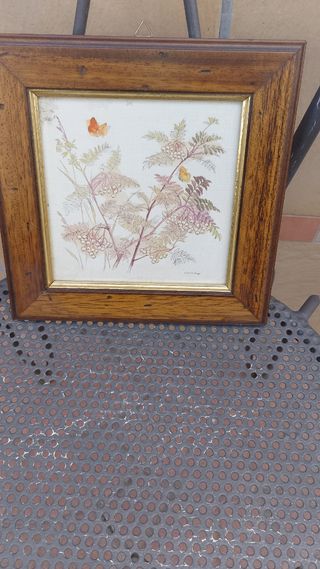 Quadretto con cornice in legno