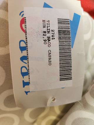 Saco capazo bebé gris