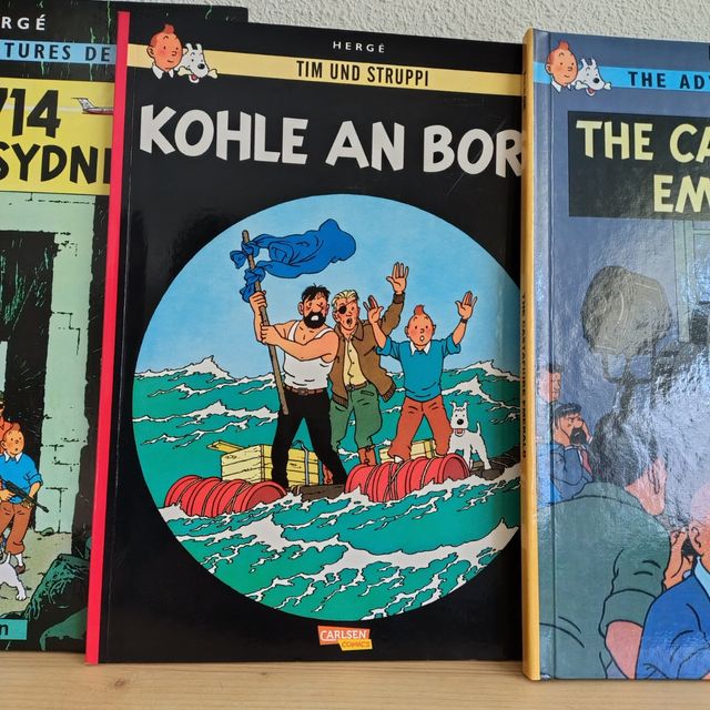 Lote Tintín 3 idiomas