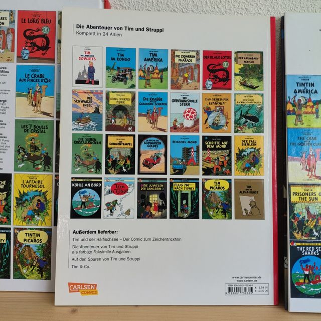 Lote Tintín 3 idiomas