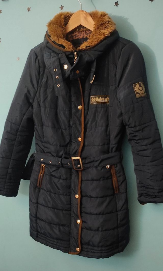 Parka abrigo acolchado Belstaff azul marino