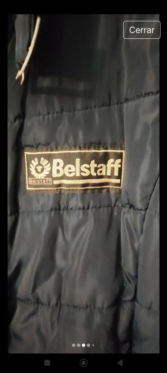 Parka abrigo acolchado Belstaff azul marino
