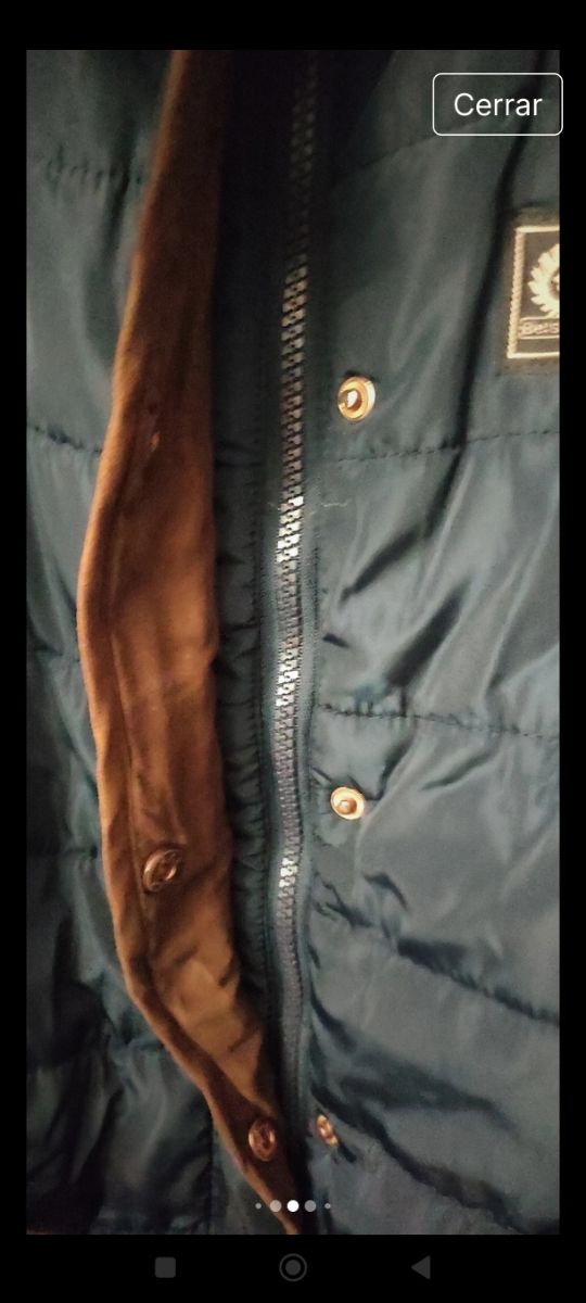 Parka abrigo acolchado Belstaff azul marino