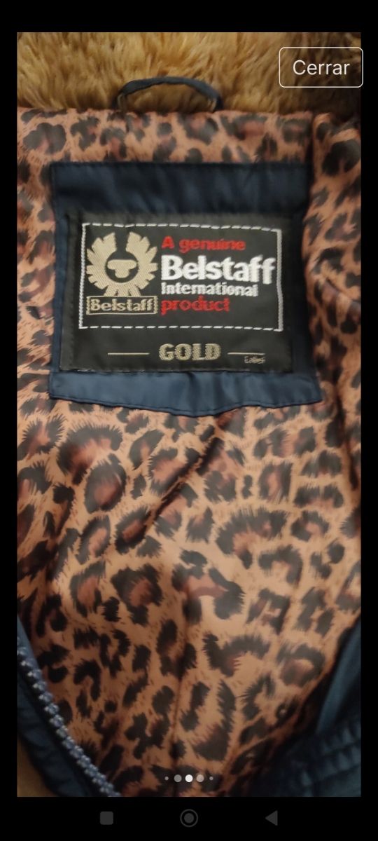 Parka abrigo acolchado Belstaff azul marino