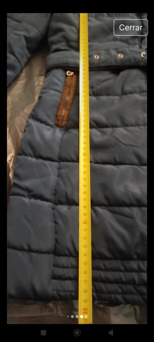 Parka abrigo acolchado Belstaff azul marino