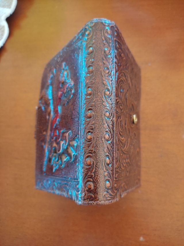 Cartera piel antigua