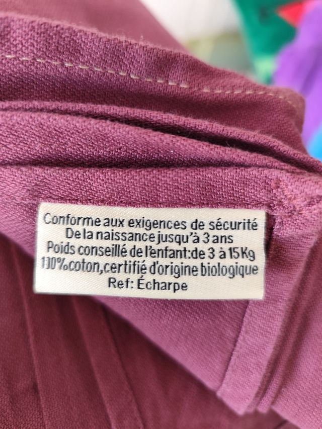 Fular de porteo 100% algodón certificado.