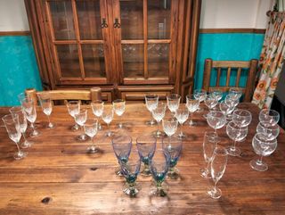 Lote 36 copas de cristal