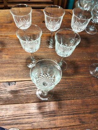 Lote 36 copas de cristal