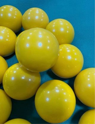 Bola de Futbolin Pesada Amarilla 20 unidades