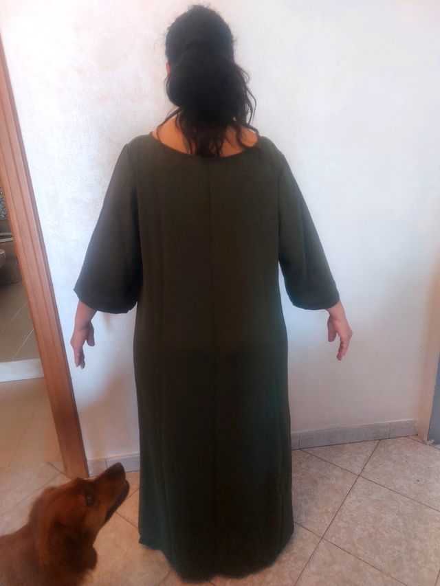 Completo pantalone donna verde oliva