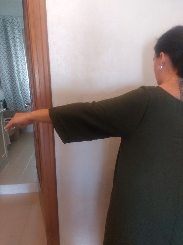 Completo pantalone donna verde oliva