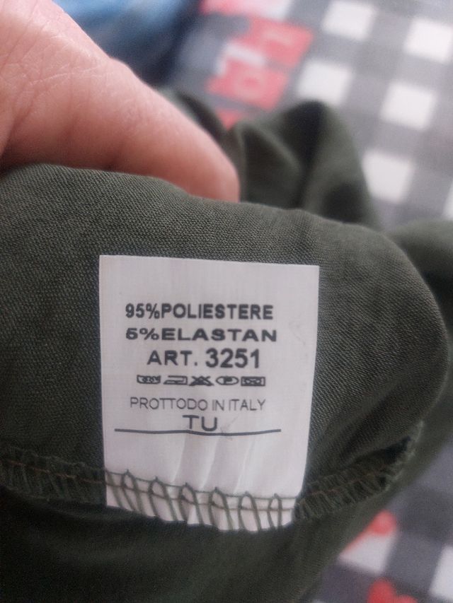 Completo pantalone donna verde oliva