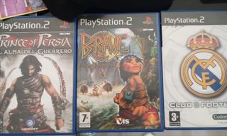 3 juegos PS2: Prince of Persia, Brave, Club..