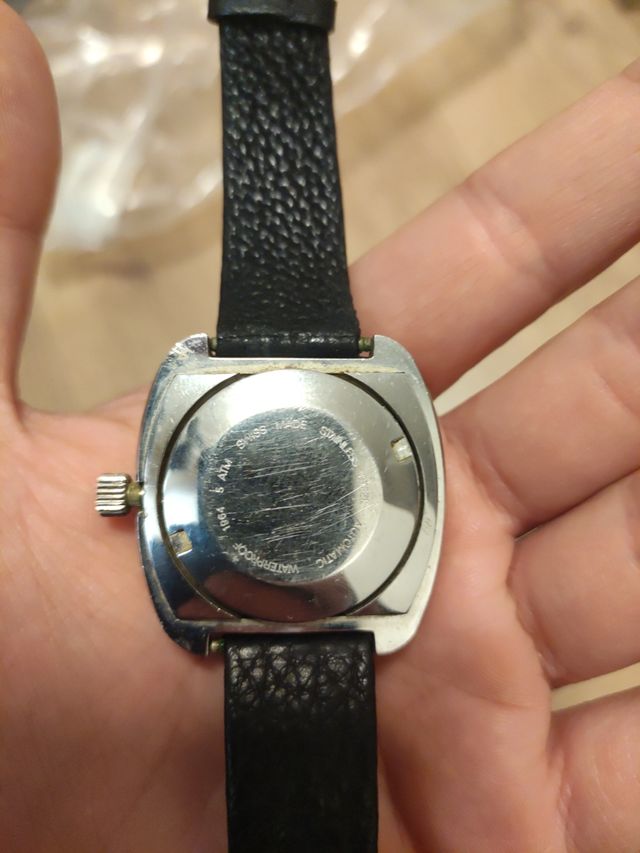 Reloj suizo automático cristal watch vintage