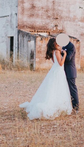 Vestido novia White One Jiselle, talla 38